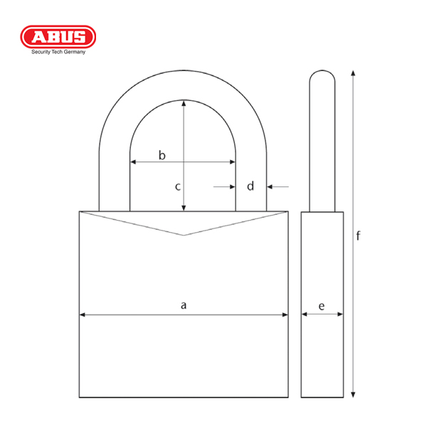 ABUS 148TSA Travel Combination Padlock 148TSA/30 B