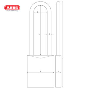 ABUS 76 Series Industrial Safety Padlock 76/40HB75