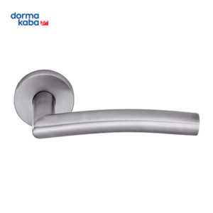 DORMAKABA Handle on Rose Tubular Stainless Steel Handle TH123