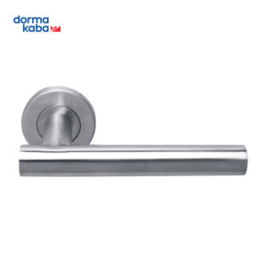 DORMAKABA Handle on Rose Tubular Stainless Steel Handle TH124