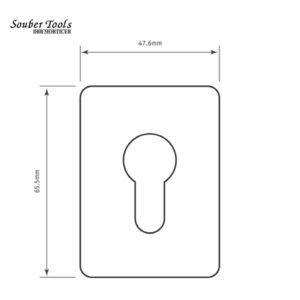 SOUBER TOOLS EE1 Euro Self Adhesive Escutcheon EE1-SS