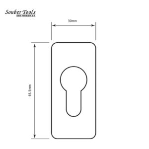 SOUBER TOOLS EE2 Euro Self Adhesive Escutcheon EE2-SA