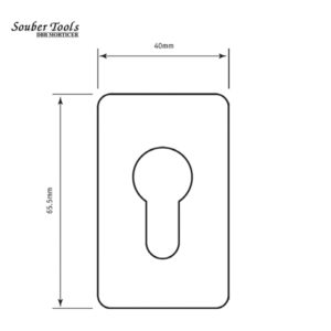 SOUBER TOOLS EE3 Euro Self Adhesive Escutcheon EE3-SA