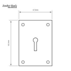 SOUBER Keyhole Screw On Escutcheon JE1-PB