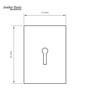 SOUBER Keyhole Self Adhesive Escutcheon JE2-PB
