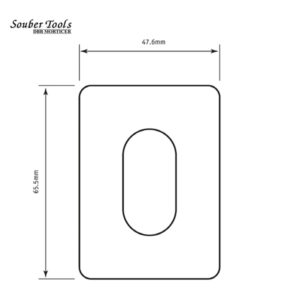 SOUBER TOOLS Oval Self Adhesive Escutcheon UE1-PB