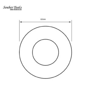 SOUBER TOOLS Rose Self Adhesive Escutcheon RR1-PB