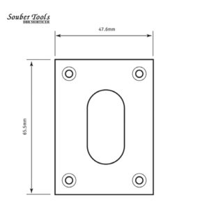 SOUBER TOOLS UE1 Oval Screw On Escutcheon UE1-4H-PB