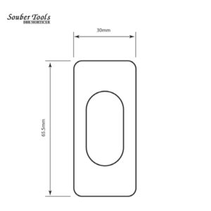 SOUBER TOOLS UE2 Oval Self Adhesive Escutcheon UE2-SA