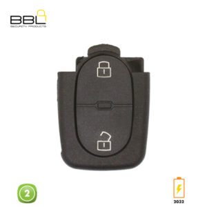 BBL Key Shells Audi Shape 2 Button KSC-AU-18