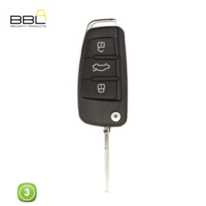 BBL Key Shells Audi Shape 3 Button KSC-AU-22B