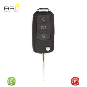 BBL Key Shells Audi Shape 3 Button KSC-AU-30