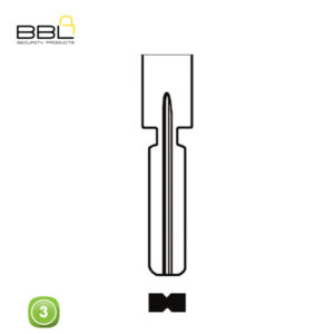 BBL Key Shells BMW Shape 3 Button KSC-BM-18