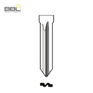 BBL Key Shells Chevrolet Shape 0 Button KSC-CHEV-02
