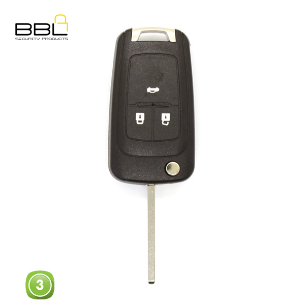 BBL Key Shells Chevrolet Shape 3 Button KSC-CHEV-14B_A