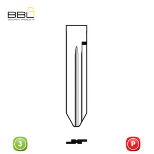 BBL Key Shells Chrysler Shape 3 Button KSC-CHRY-11