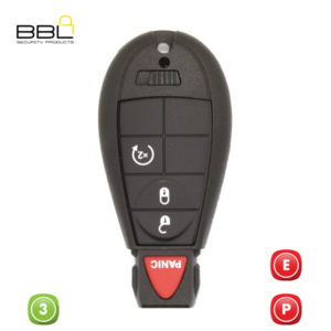BBL Key Shells Chrysler Shape 3 Button KSC-CHRY-26