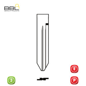 BBL Key Shells Chrysler Shape 3 Button KSC-CHRY-26