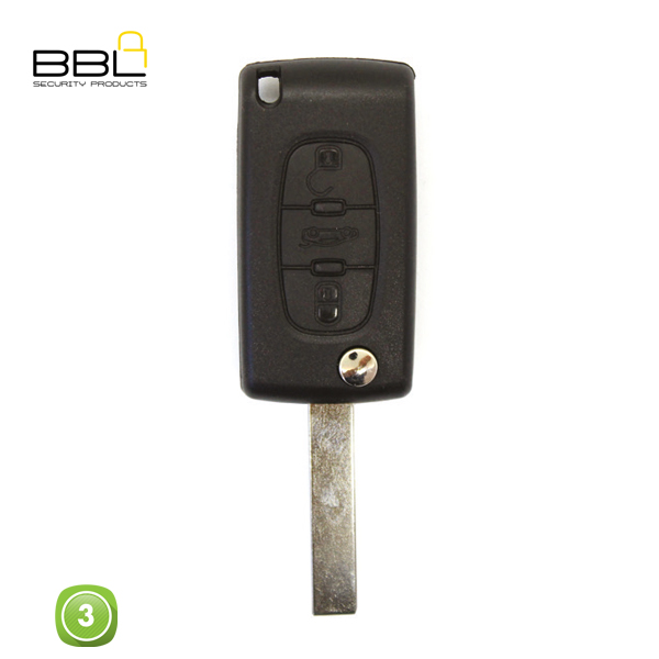 BBL Key Shells Citroen Shape 3 Button KSC-CIT-06A_A