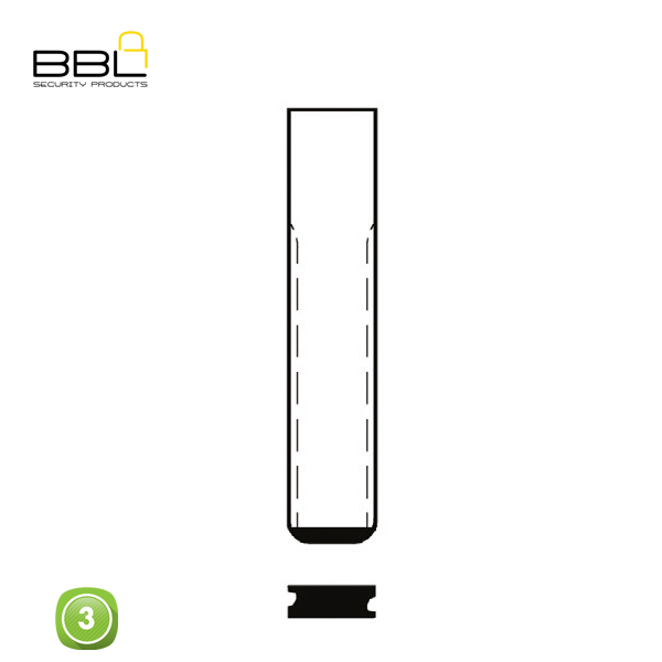 BBL Key Shells Citroen Shape 3 Button KSC-CIT-06A_B