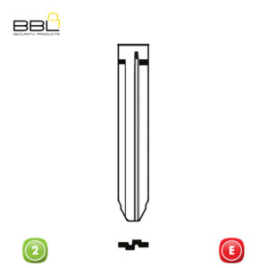 BBL Key Shells Daihatsu Shape 2 Button KSC-TOY-94