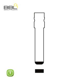BBL Key Shells Fiat Shape 1 Button KSC-FI-04E