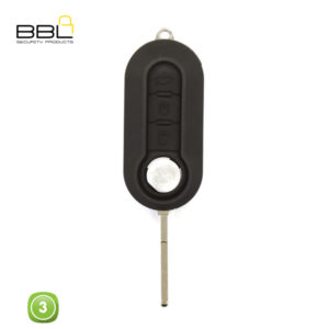 BBL Key Shells Fiat Shape 3 Button KSC-FI-15A