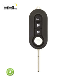 BBL Key Shells Fiat Shape 3 Button KSC-FI-15N