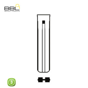 BBL Key Shells Hyundai Shape 3 Button KSC-HYU-26E