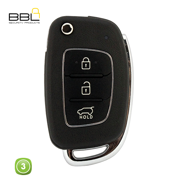 BBL Key Shells Hyundai Shape 3 Button KSC-HYU-53A_A