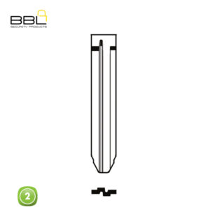 BBL Key Shells Isuzu Shape 2 Button KSC-ISU-02