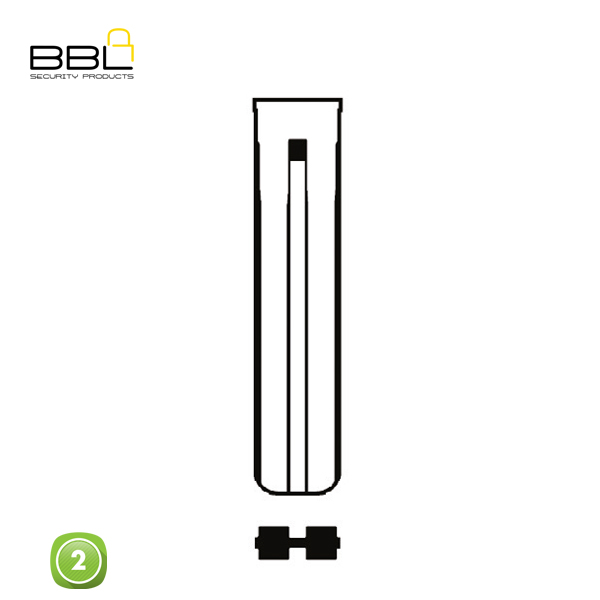 BBL Key Shells Lexus Shape 2 Button KSC-LEX-04_B