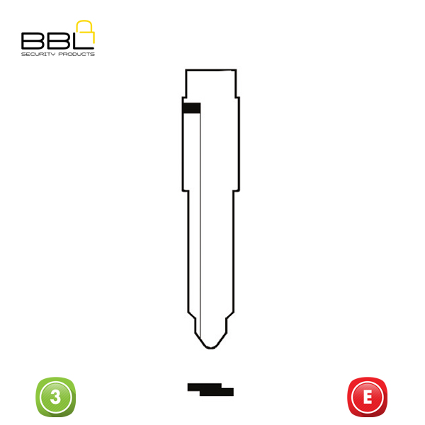 BBL Key Shells Mazda Shape 3 Button KSC-MAZ-17_B