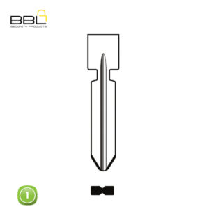 BBL Key Shells Mercedes Shape 1 Button KSC-BE-07B
