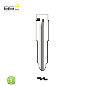 BBL Key Shells Mitsubishi Shape 2 Button KSC-MIT-05
