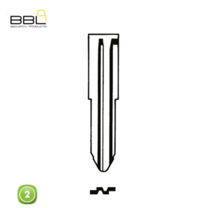 BBL Key Shells Mitsubishi Shape 2 Button KSC-MIT-24C