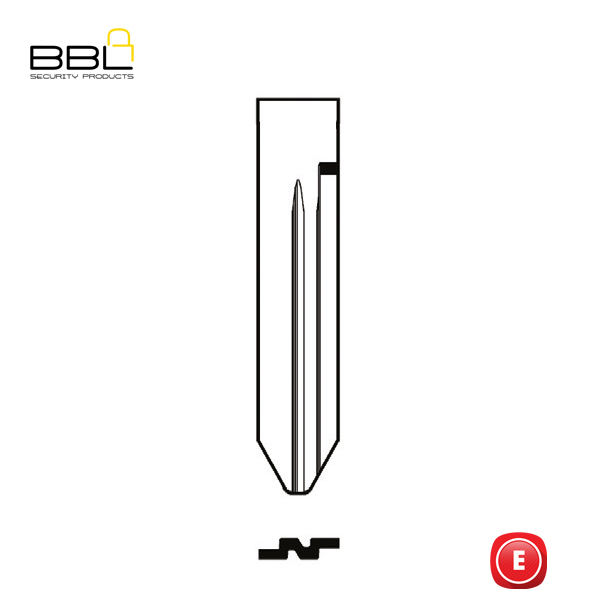 BBL Key Shells Nissan Shape 0 Button KSC-NIS-47B_B
