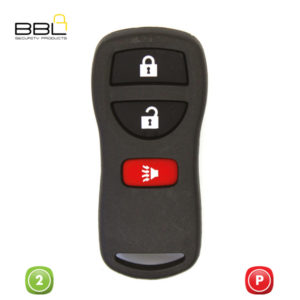 BBL Key Shells Nissan Shape 2 Button KSC-NIS-18