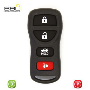 BBL Key Shells Nissan Shape 3 Button KSC-NIS-20