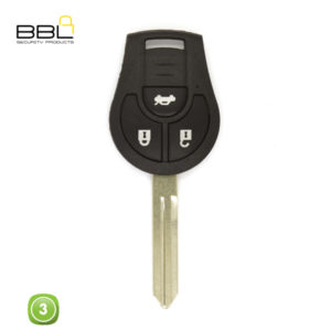 BBL Key Shells Nissan Shape 3 Button KSC-NIS-41