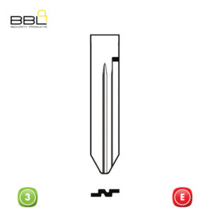 BBL Key Shells Nissan Shape 3 Button KSC-NIS-52A