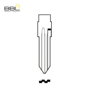 BBL Key Shells Opel Shape 0 Button KSC-OP-16