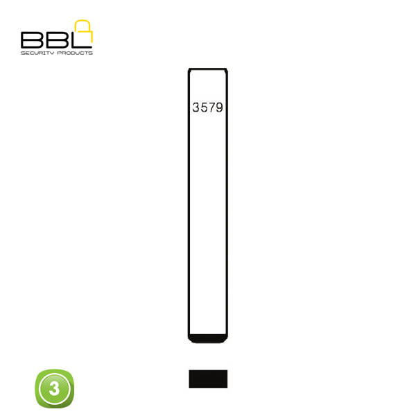 BBL Key Shells Opel Shape 3 Button KSC-OP-23_B