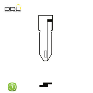 BBL Key Shells Renault Shape 1 Button KSC-REN-03A