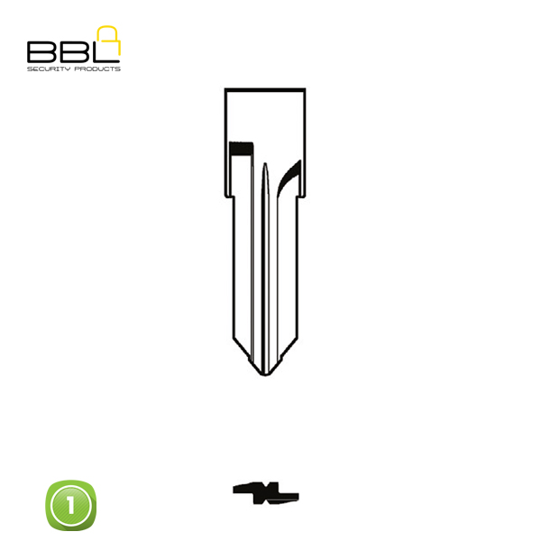 BBL Key Shells Renault Shape 1 Button KSC-REN-03C_B