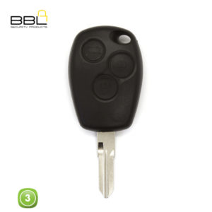BBL Key Shells Renault Shape 3 Button KSC-REN-06D