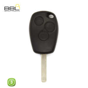 BBL Key Shells Renault Shape 3 Button KSC-REN-08B