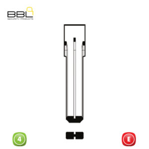 BBL Key Shells Saab Shape 4 Button KSC-OP-36B