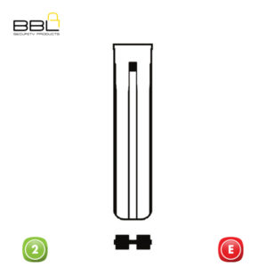 BBL Key Shells Toyota Shape 2 Button KSC-TOY-89C