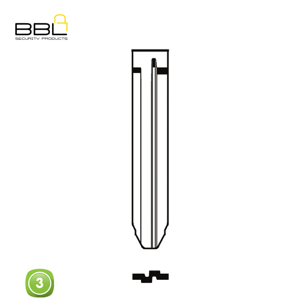 BBL Key Shells Toyota Shape 3 Button KSC-TOY-21_B